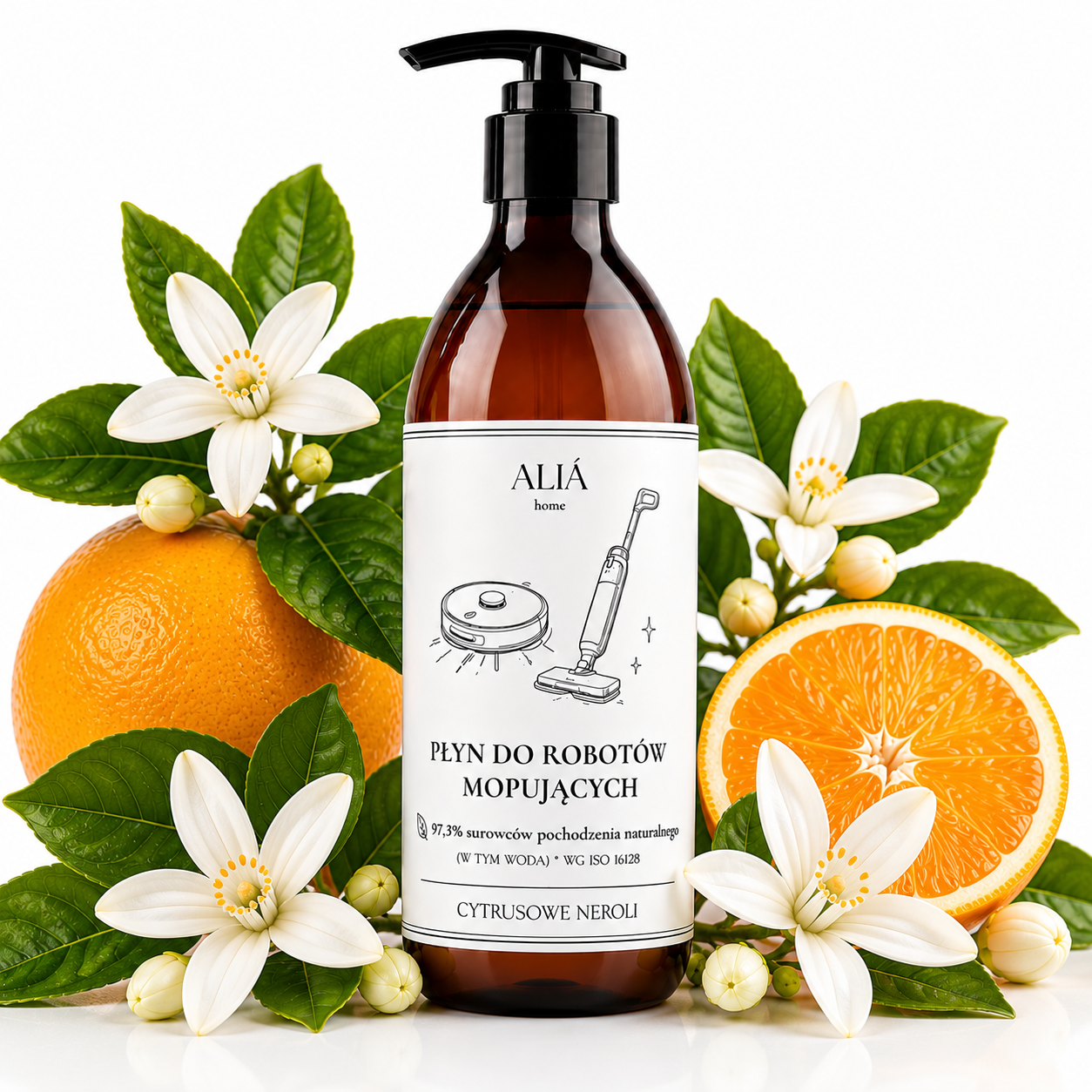 Naturalny płyn do mycia podłóg i robotów mopujących/sprzątających 500 ml