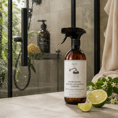 Naturalny płyn do czyszczenia łazienki z powłoką hydrofilową przeciw zaciekom i osadom 500 ml