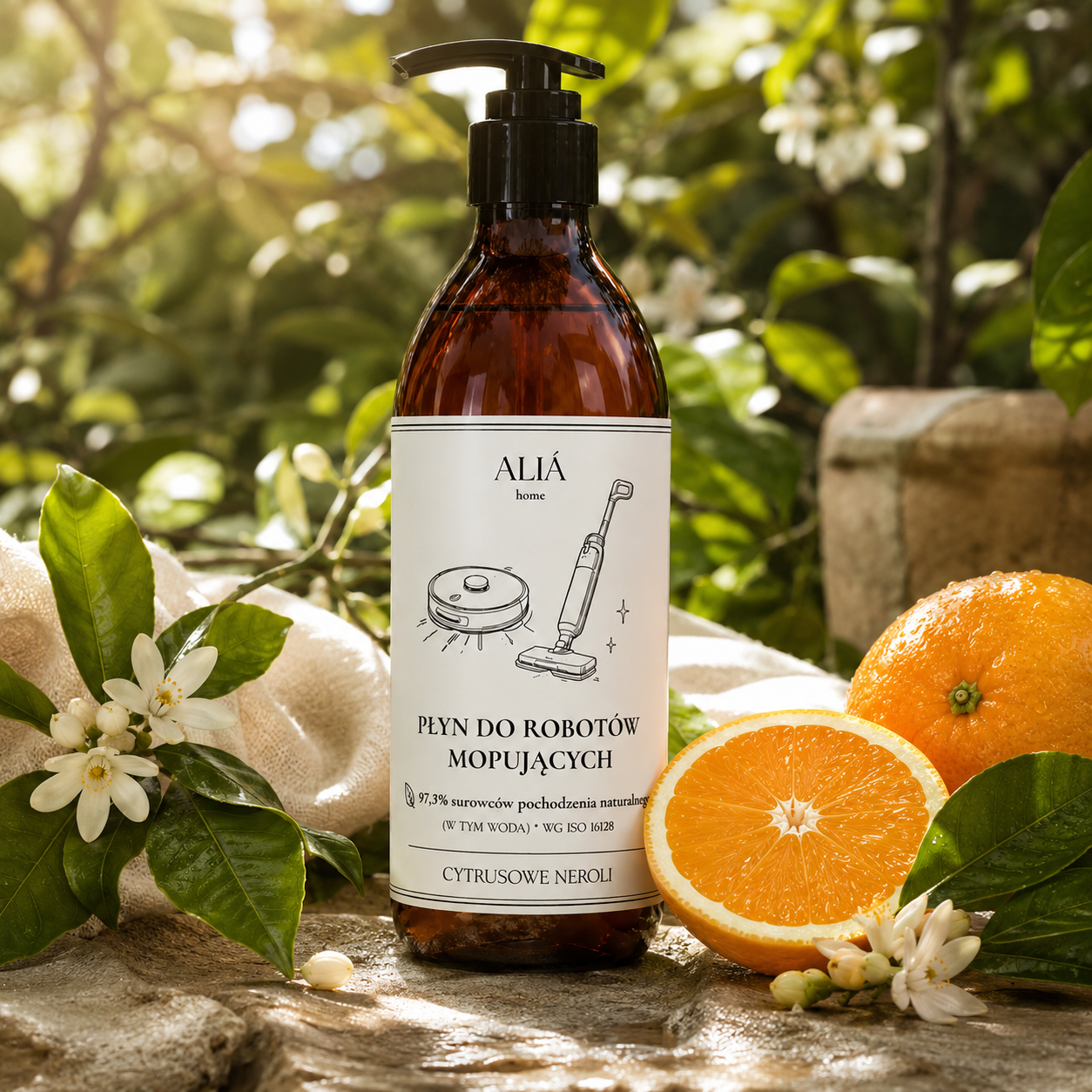 Naturalny płyn do mycia podłóg i robotów mopujących/sprzątających 500 ml