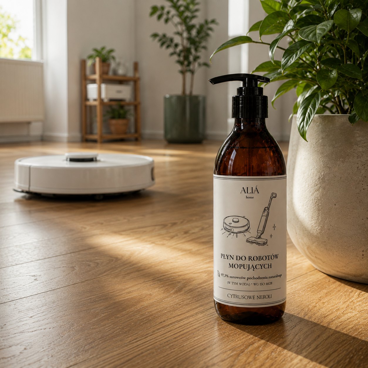 Naturalny płyn do mycia podłóg i robotów mopujących/sprzątających 500 ml