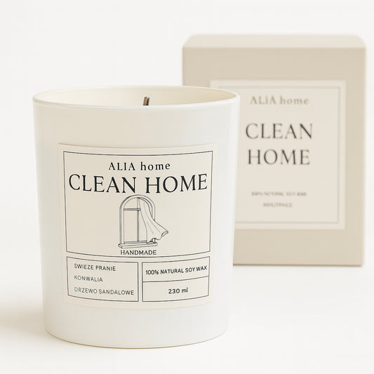 Świeca sojowa Clean Home 230 ml